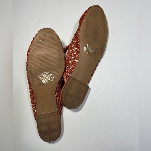 AMERICAN EAGLE OUTFITTERS BROWN LOW HEEL WOVEN SLIDES size 11 - Picture 9 of 10